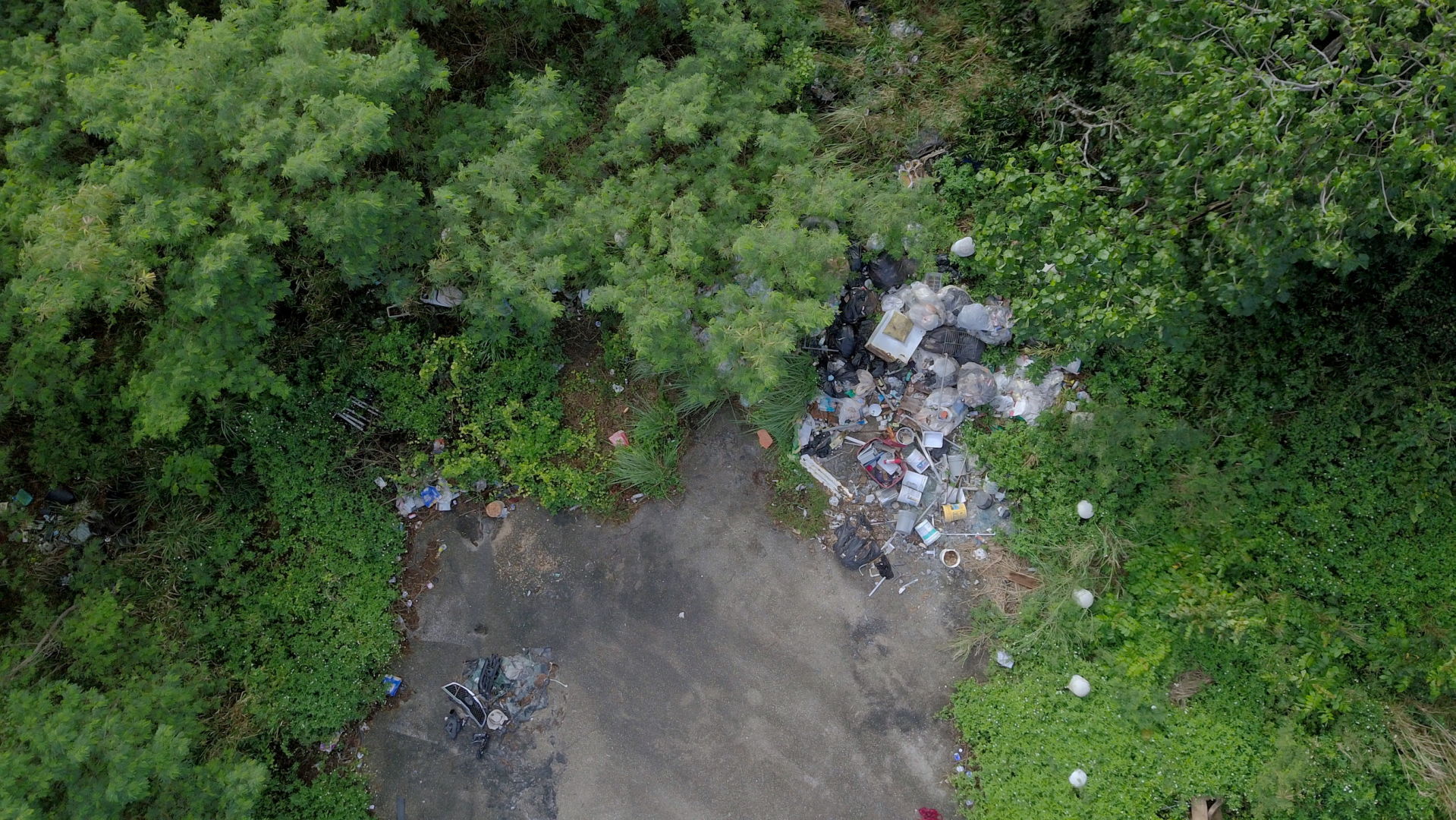 Guam in Photos 2019 - February - Volunteers clean up trash near trail